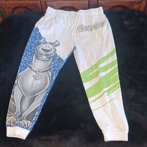 Scooby-Doo Women's Jogger Pants - White and Green